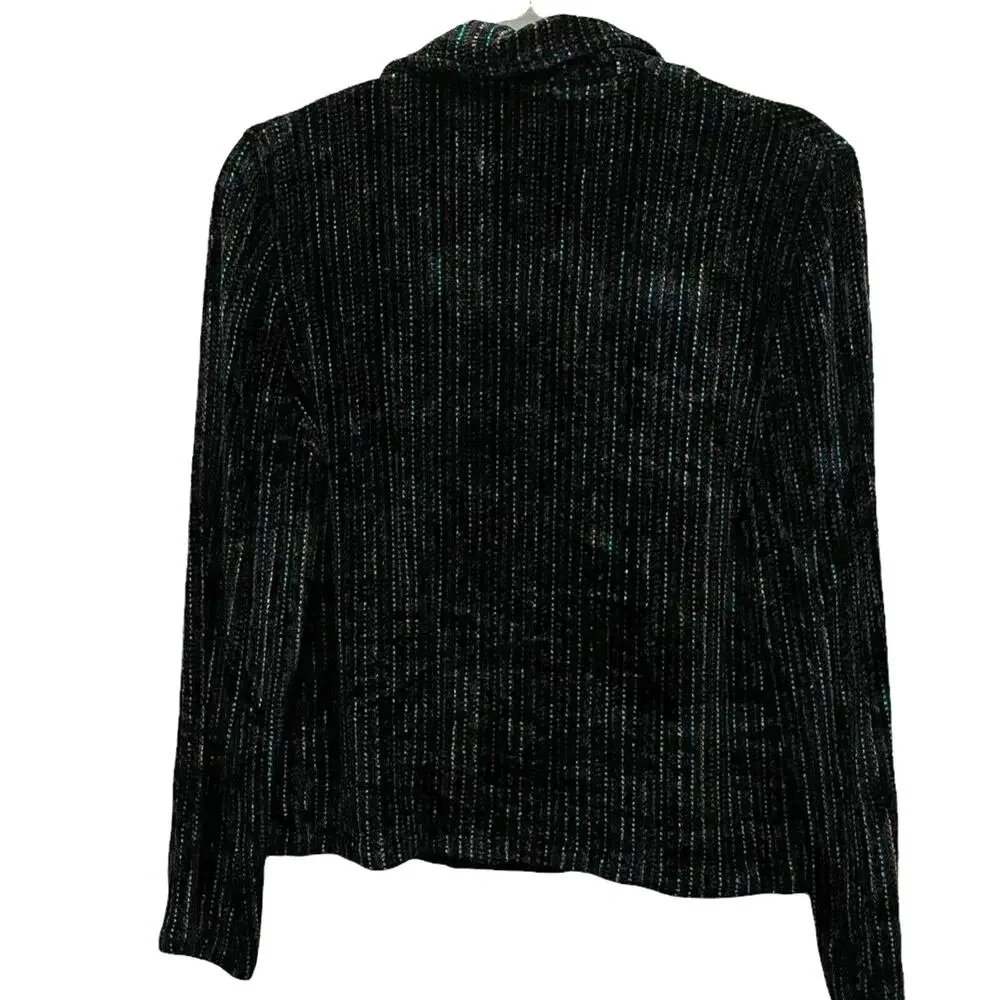 Cardigan Jacket Margaret Lent Fiber Art Women's ART Handwoven Chenille Luxury M